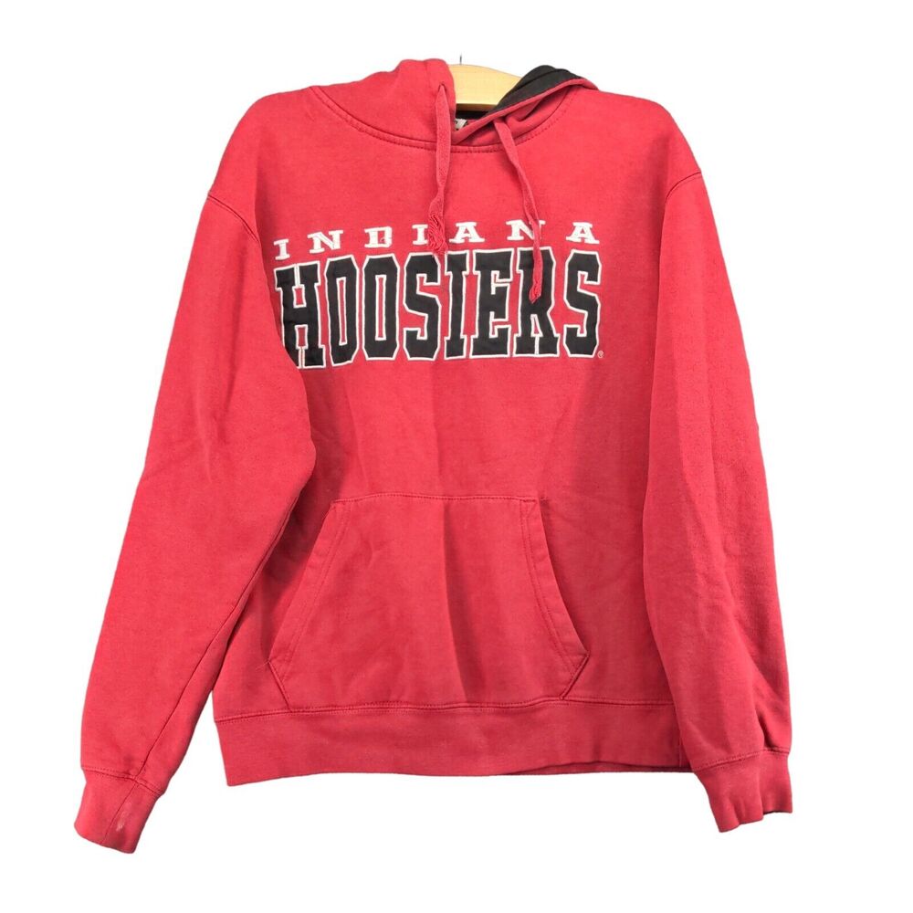 Stadium Athletics Indiana Hoosiers Drawstring Hoodie Sweatshirt Mens Medium Red